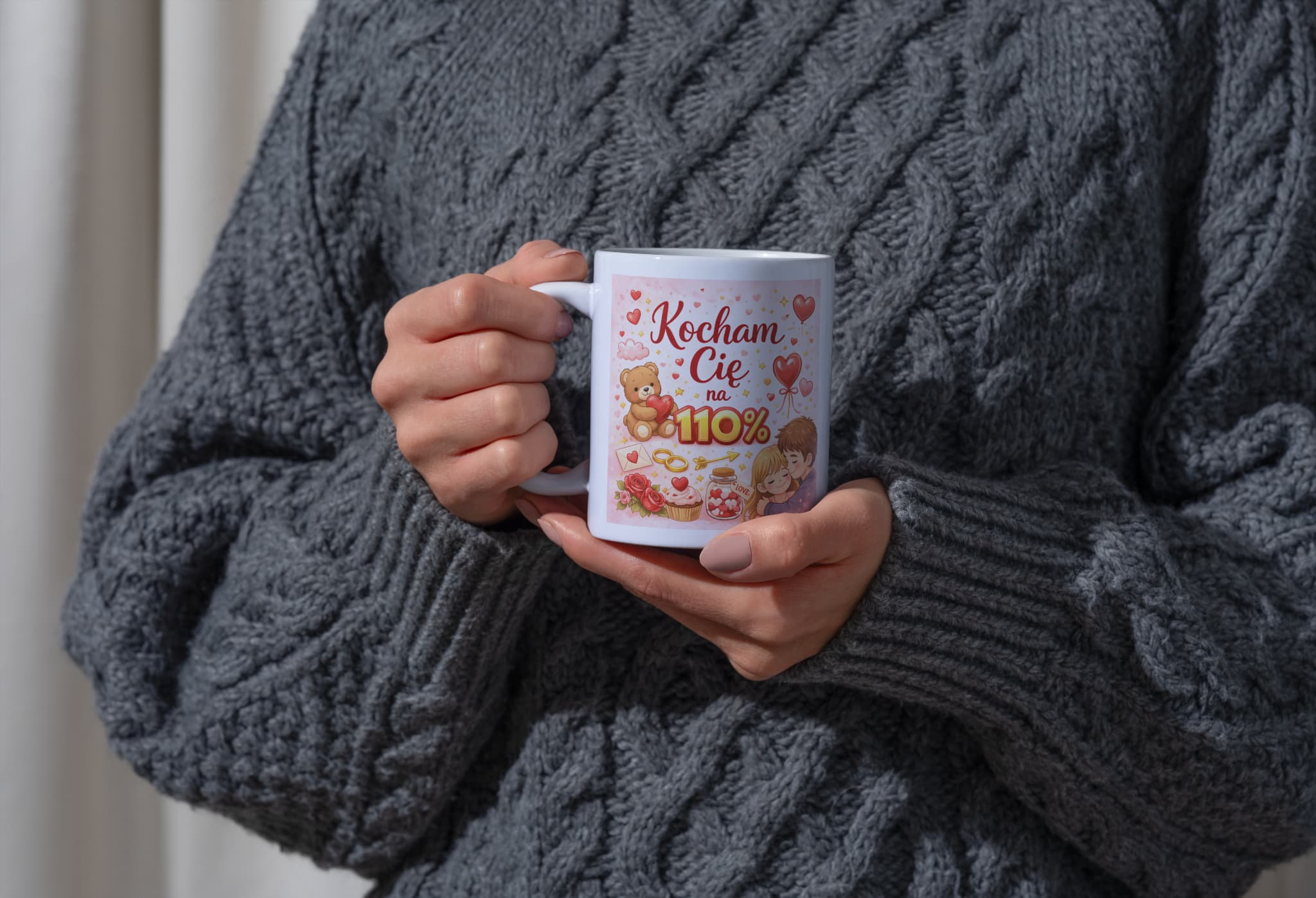 ☕ Kubek „Kocham Cię na 110%” – miłość, którą czuć w każdym łyku ❤️